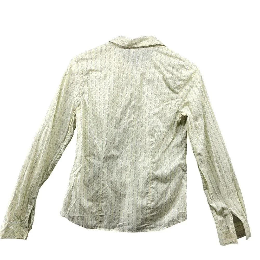 Gap Girls XXL 14-16‎ Long Sleeve Button Up Shirt Lightweight Lime Utility Floral